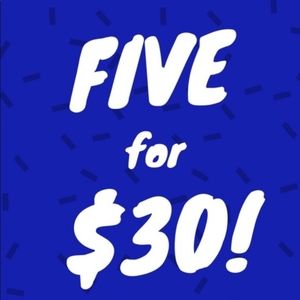 🎈5/$30!!🎈 SALE🎈